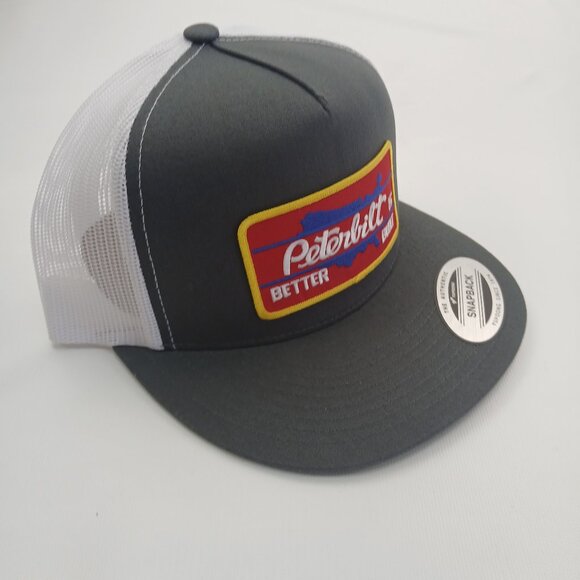 Peterbilt Gray and White Snapback Hat - Picture 2 of 3
